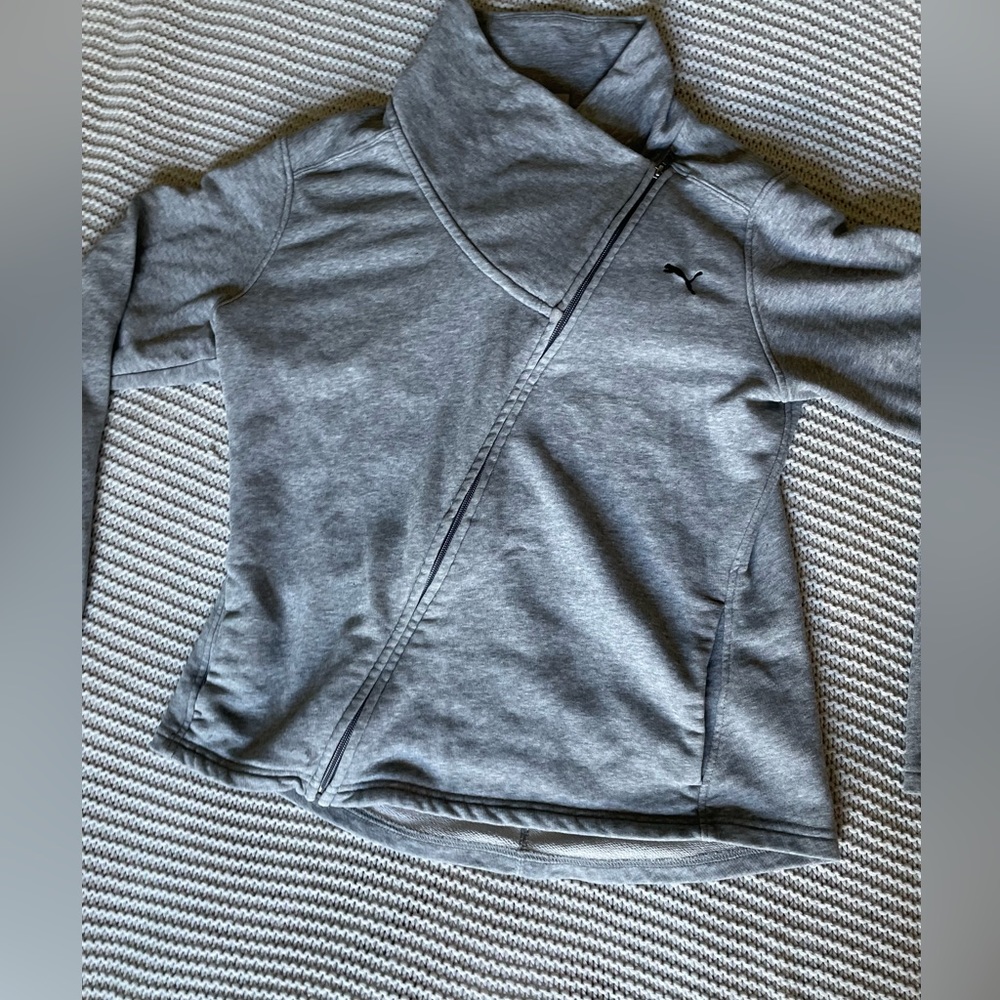 Puma zip- up athletic sweater.